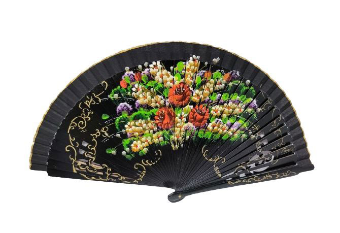 Fans with floral decoration. Ref.1102